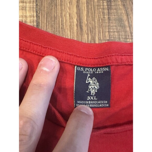 U.S. Polo Assn. Red T Shirt Men’s Size 3XL - Picture 3 of 4